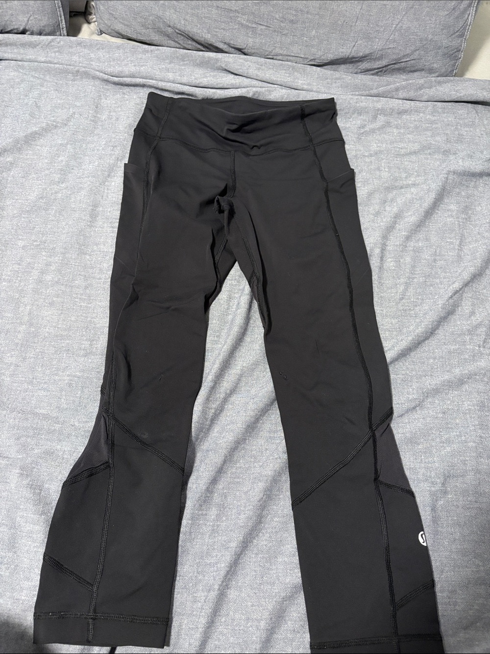 lululemon athletica Black Girls' Leggings with Side Pockets